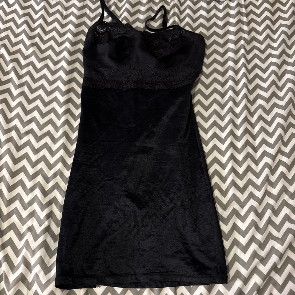 Flexees Black Mini Dress